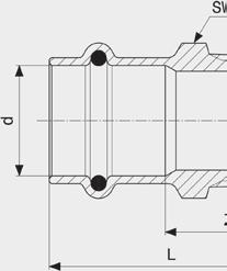 Prestabo con SC-Contur F1 F1 MANICOTTI/CURVE DI PASSAGGIO Manicotto Prestabo Modello 1111 articolo