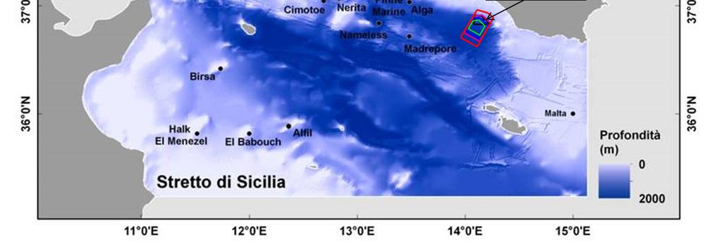 3 Aree marine di reperimento Sebbene non sia correlabile alla riperimetrazione del permesso di ricerca, si specifica che, mentre dalla nuova consultazione della cartografia del portale del Ministero