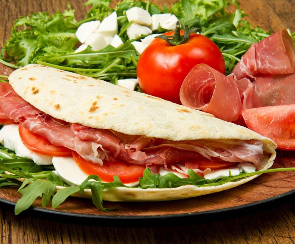 piadine patè le Rustike Piadine al Kamut, al farro, all olio extra vergine d oliva e sfogliate a mano. Tutte artigianali, tutte senza lievito e senza conservanti.