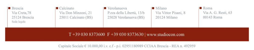 Circolare n. 95 del 27 Giugno 2018 QUIR: stop all anticipo del TFR in busta paga a partire da giugno Gentile cliente, con la presente desideriamo informarla che il prossimo 30.06.