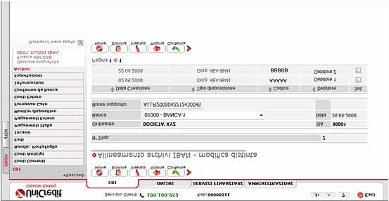 / cbi / archivi / gestione flussi iban / indice Gestione Flussi IBAN 8.