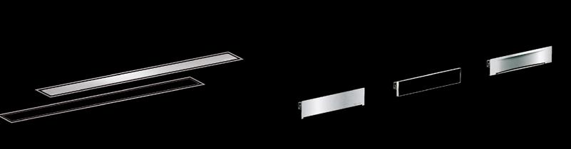 Indice Canalette per doccia Linearis Compact/Comfort Margine in acciaio inossidabile ribaltabile e piastrellabile Scarichi a parete con o senza illuminazione LED Copriscarichi in acciaio inox