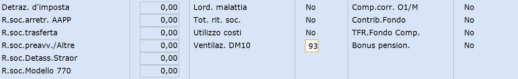 Gestione dipendente PF Parametri contributivi aggiuntivi Collegare nell anagrafica dei dipendenti