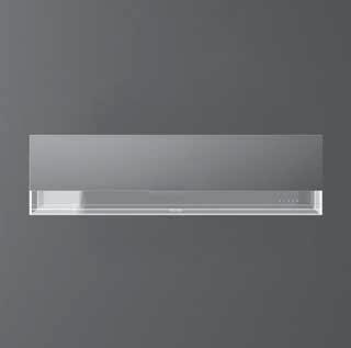 VETRA Acciaio inox (AISI 304) finitura scotch brite o bianco Vetro temperato Tecnologia Circle.Tech con Carbon.