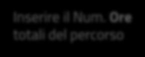 Ore totali del percorso Selezionare una o più Strutture Ospitanti (presente tra le mie