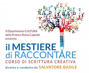 Uno dei miei registi e sceneggiatori preferiti - anche scrittore di romanzi - tiene un laboratorio di scrittura alla Pro Loco di Roma: mi sono iscritta. V.