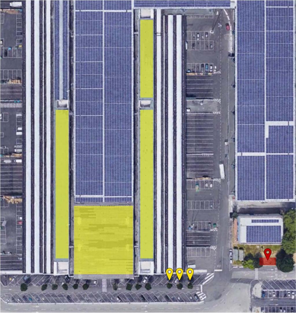 000 metri quadri di impianti su tetto già esistenti nell area del CAAB.