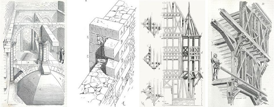 Figg. 1-2 Eugène Emmanuel Viollet-le-Duc (1814 1879): Disegno