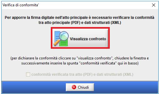 Selezionare Visualizza confronto si apre una pagina internet in cui si avrà per metà schermo la versione