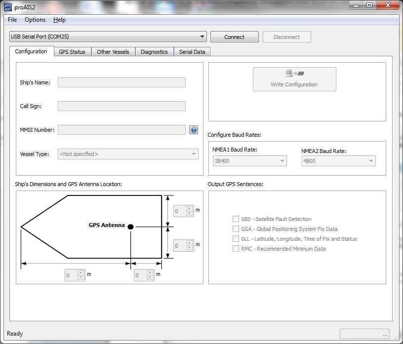 4. Configurazione Il Transponder AIT2000 deve essere configurato tramite collegamento ad un PC o MAC mediante il software proais2 fornito.