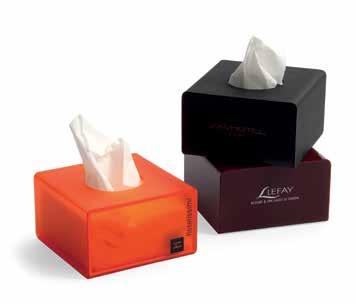 LB99603 - set of 100 interfolded 2-ply paper tissues cm 11 x 11 x 6,5 h stampa serigrafica Dettagli: LB98606 - set 75 fazzoletti intercalati 2 veli 4,33" x