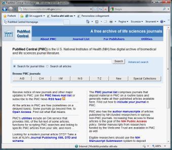 PubMed Central Rivista Open Access 61 www.pubmedcentral.nih.