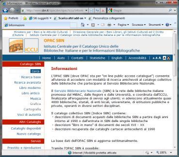 Bibliotecario Nazionale www.sbn.it quasi 4.