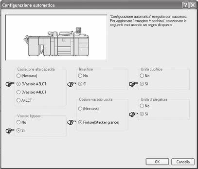 INSTALLAZIONE DEL DRIVER DELLA STAMPANTE/DRIVER PC-FAX 5 Configurare l'immagine della macchina.