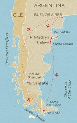 ITALIA - BUENOS AIRES Partenza con volo di linea per Buenos Aires, dove l arrivo è previsto il giorno successivo.
