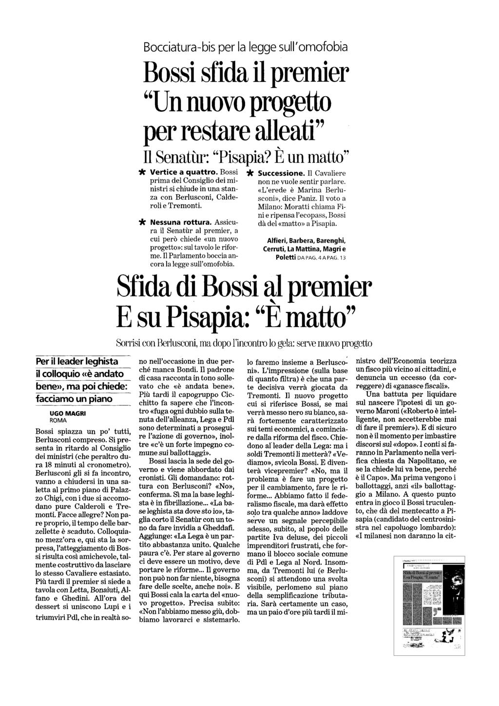 Quotidiano Torino Diffusione: 300.578 Lettori: 1.908.