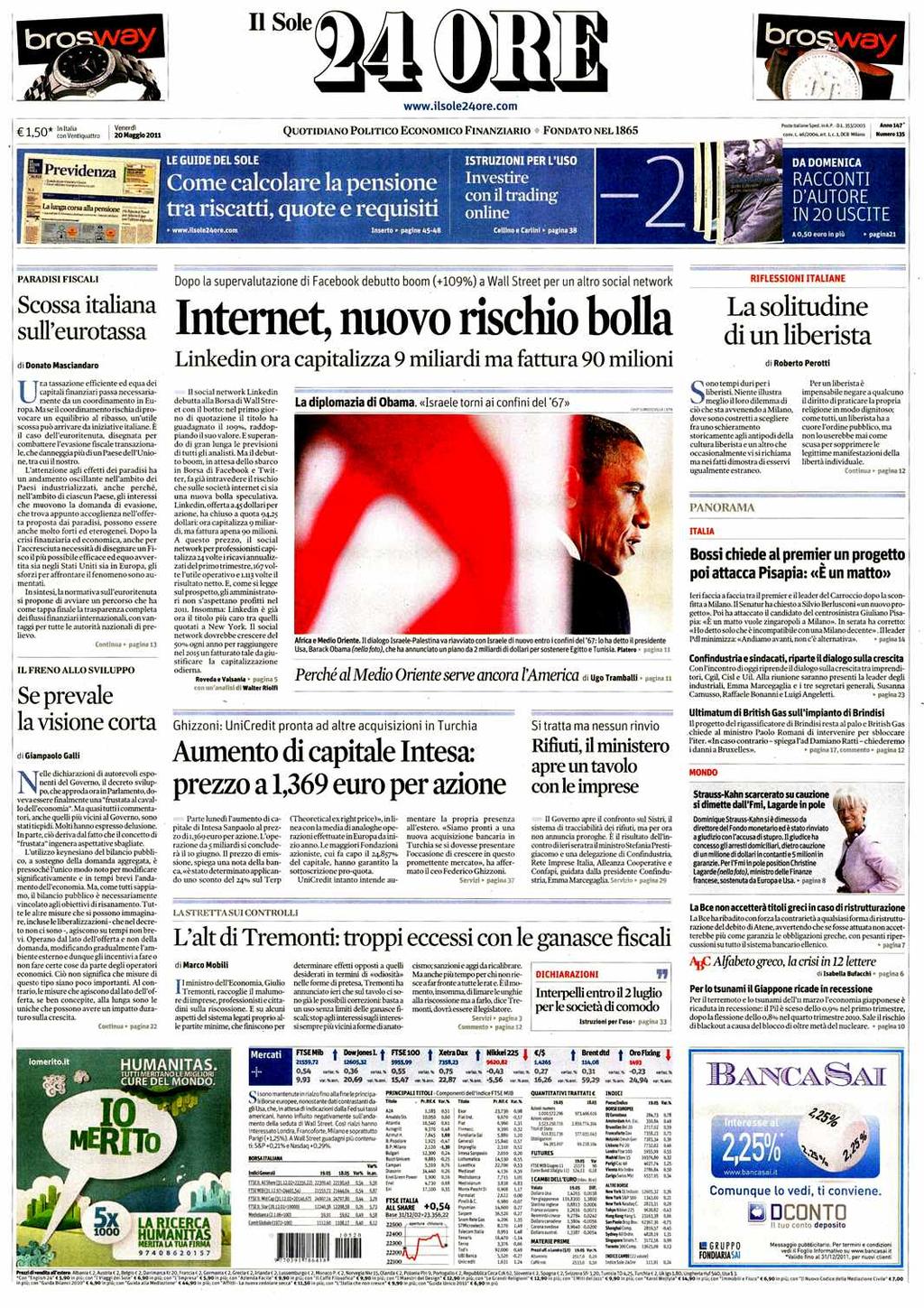 Quotidiano Milano Diffusione: 291.405 Lettori: 1.085.