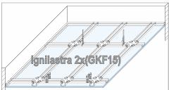 CSI Milano 15/01/07 FINE DI VALIDITA EI90 90 EI SOFFITTO MEMBRANA D113 orditura metallica 60x27 mm rivestimento con 3 Ignilastre GKF 15 mm SOFFITTO MEMBRANE CEILING Ord. metall.primaria 50x27 - int.