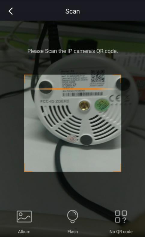 Passaggio 3: eseguire la scansione del codice QR della videocamera utilizzando la fotocamera dello