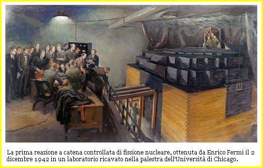 Il primo reattore artificiale a fissione nucleare al mondo Chicago Pile 1 (CP1) Assemblato sotto la supervisione di Enrico Fermi, in collaborazione con Leó Szilárd, scopritore della reazione a catena