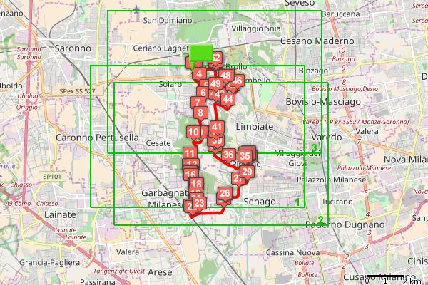 Rif. km parziali km 0.5 16.2 fine pista ciclabile e inizio di strada asfaltata aperta al traffico veicolare,. Proseguiamo dritti 0.1 16.3 giunti ad un incrcio semaforizzato proseguiamo dritti 0.5 16.8 superata una chiesa ci immettiamo, sulla nostra destra, in una ciclabile 0.