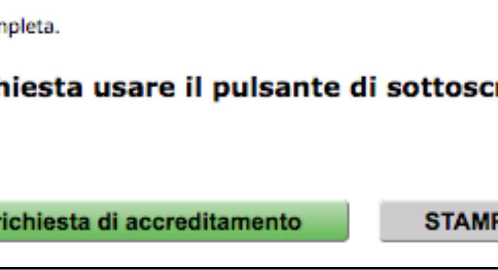 richiesta di accreditamento per