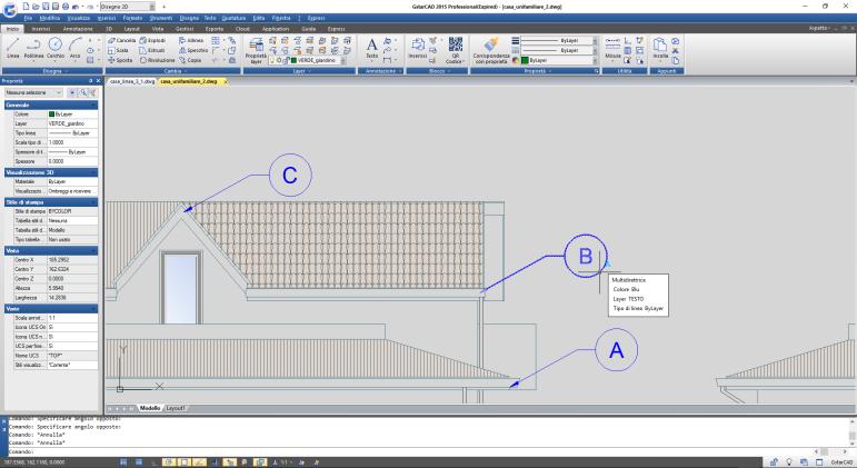 Multidirettrici Il comando Multidirettrice di GstarCAD è una funzione annotativa che ti permette di collegare un annotazione su più linee