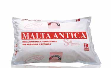 MALTE SCHEDE TECNICHE MALTA ANTICA SILIGRAS Malta naturale predosata per muratura e intonaco (M1) a base di calce idraulica naturale NHL 3.