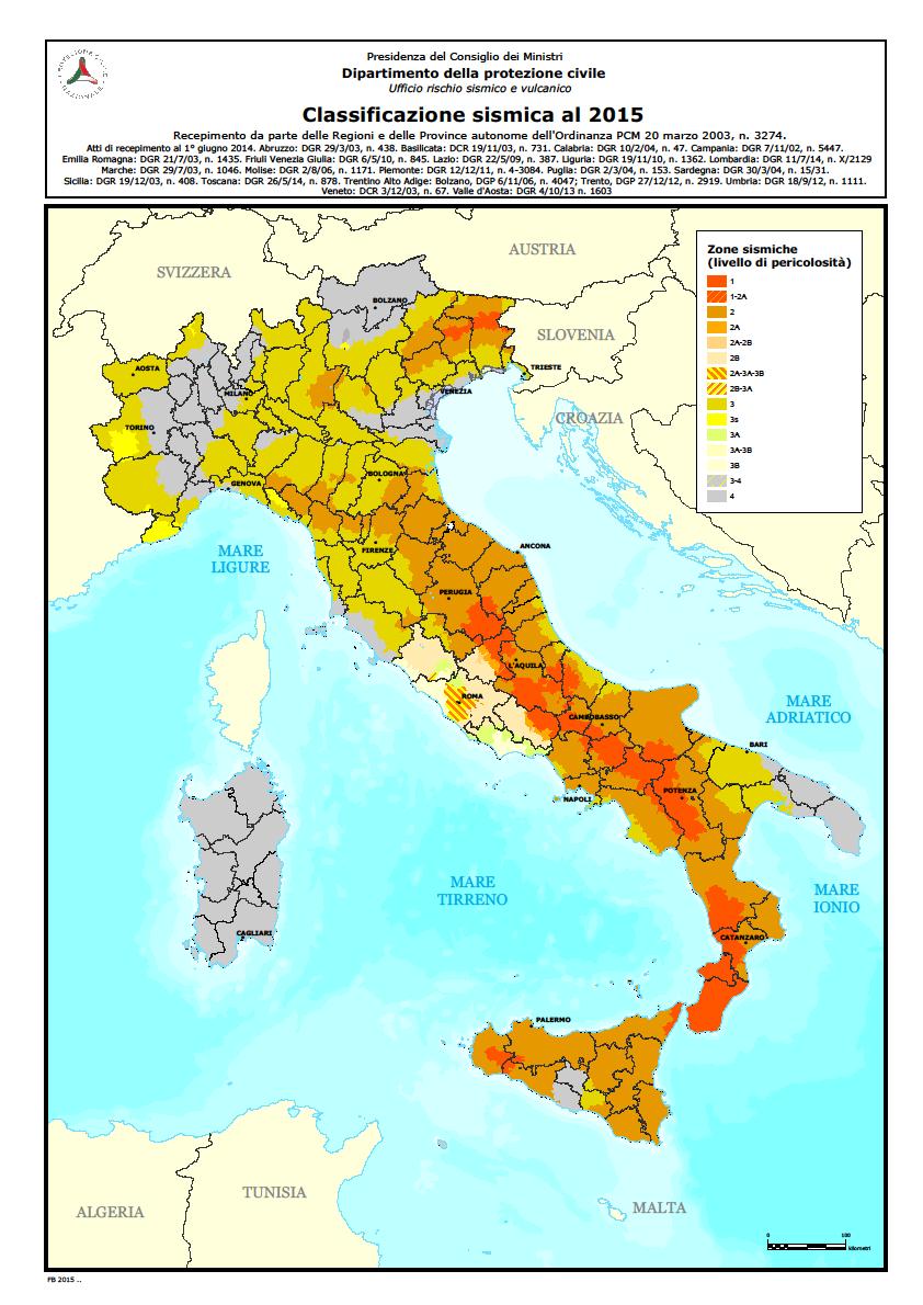 SICUREZZA STATICA - SISMICA Idoneità statica - sismica CLASSIFICAZIONE SISMICA - Zona 1: