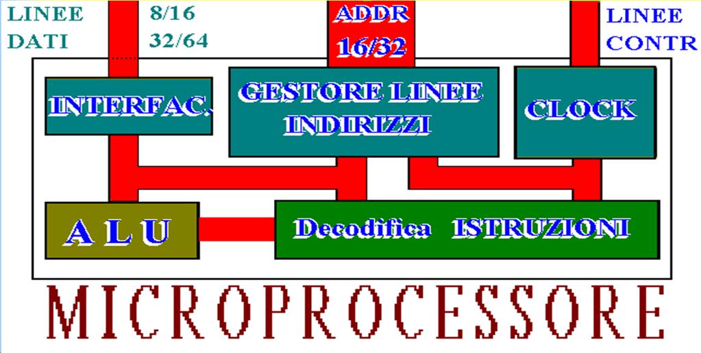 4 Laboratorio di Bioinformatica -- Università di TOR VERGATA Central Process Unit Linee di Dati / Istruz.