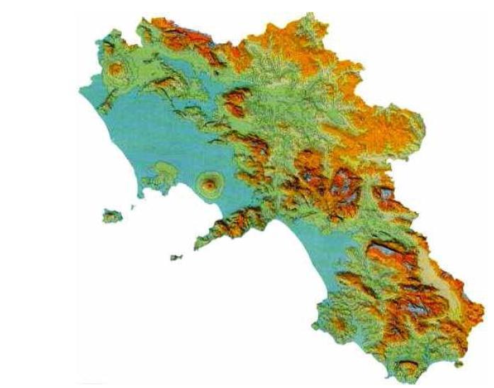 ed in Regione Campania Modello digitale del terreno della Regione Campania Superficie km2 Area montano-collinare 11.058 81 Area pianeggiante 2.