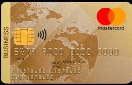 Business Card Oro (CHF / EUR / USD) Possibilità d impiego Possibilità di pagare e fare benzina senza contanti in tutto il mondo Shopping online / Pagamenti sicuri via