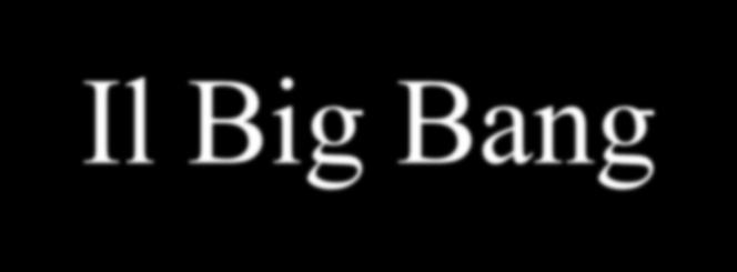 10-35 sec. ERA DELL INFLAZIONE Il Big Bang Il Big Bang non è stato un esplosione nello spazio, ma l espansione dello spazio.