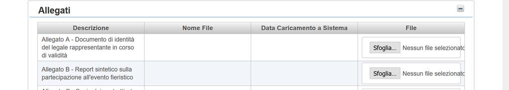 firmato digitalmente e caricato a sistema come Allegato L.