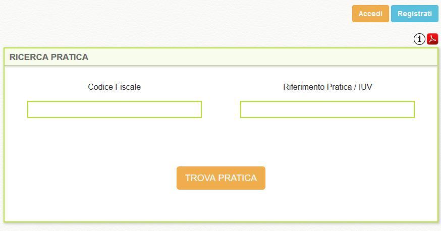 2. ACCEDI O REGISTRATI AL SERVIZIO PAGOPA Se sei già registrato fai clic sul bottone Accedi altrimenti registrati utilizzando il pulsante Registrati.