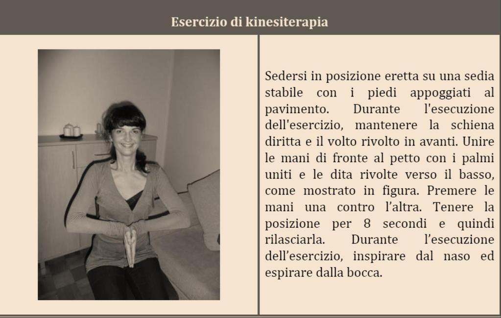 Kinesiterapia Esercizio nº11 tratto dai