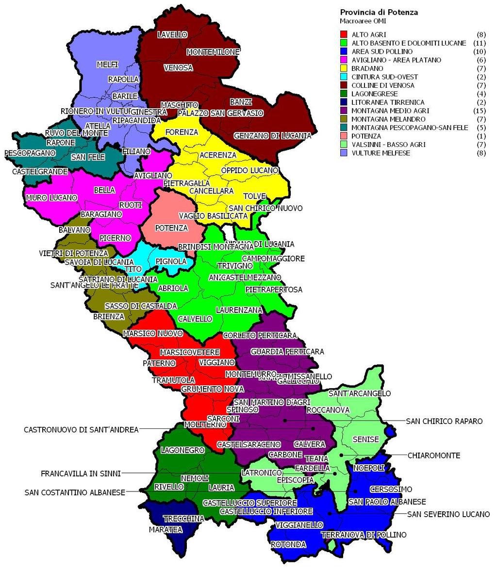 La provincia Potenza Figura 8: