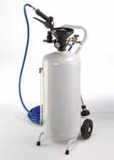 Equipment for nebulising liquids and detergents with a solution foaming device.