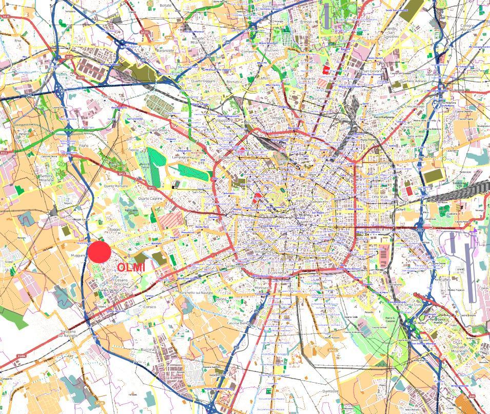 QUARTIERE DEGLI OLMI Quartiere di edilizia residenziale pubblica realizzato negli anni 60 (circa 8.000 ab.) Superficie complessiva 24,5 ha Rete unitaria: sviluppo 4.