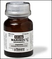 Medicinali industriali approvati all estero MARINOL Principio attivo: dronabinol ((-)-trans-isomero sintetico del delta-9-thc) AIC: USA, 1985 Indicazioni terapeutiche: antiemetico in