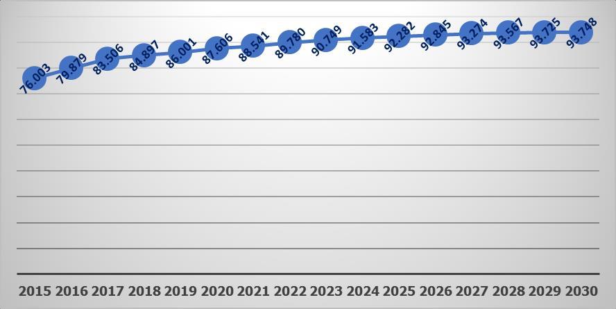 presenza di un mercato maturo e consolidato tale da indurre una crescita più contenuta rispetto a quanto previsto su larga scala; costanza del traffico di Aviazione Generale data la connotazione