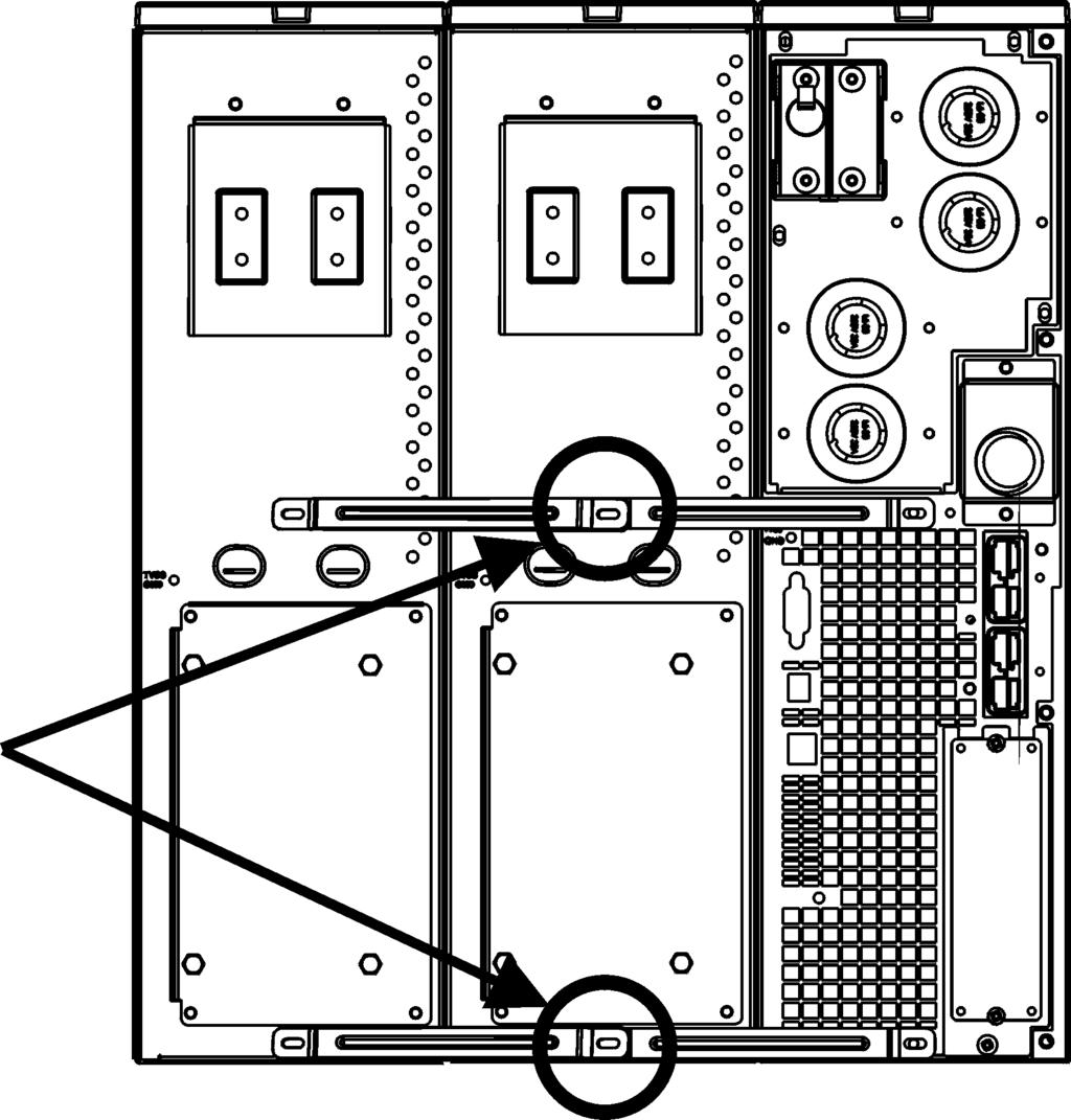 UPS e un pacco batteria esterno UPS e due pacchi batteria