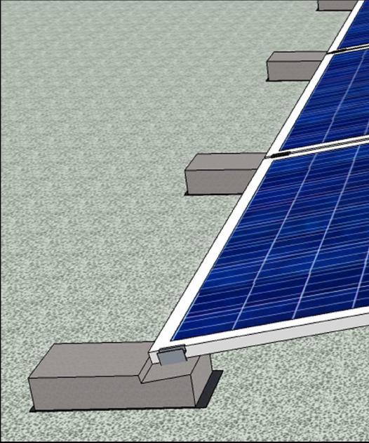 SUN BALLAST SISTEMA CONNECT - DESCRIZIONE DEL SISTEMA SUPERFICIE DI COPERTURA LIBERA SUPERFICIE DI COPERTURA CON