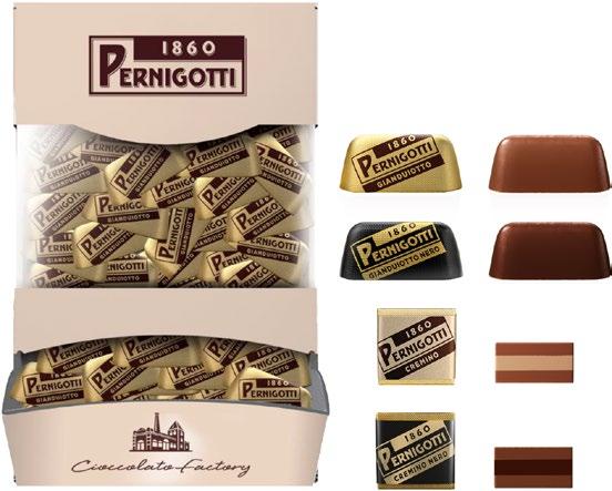 07.064 cremini classici 21.07.040 cremini fondenti Cioccolata in bustine confezioni da 25 pezzi 21.