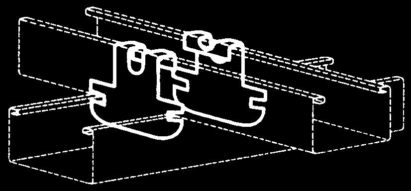 Edilizia CATALOGO PRODOTTI accessori per orditure Gancio di unione ortogonale profilo C Plus 50/15