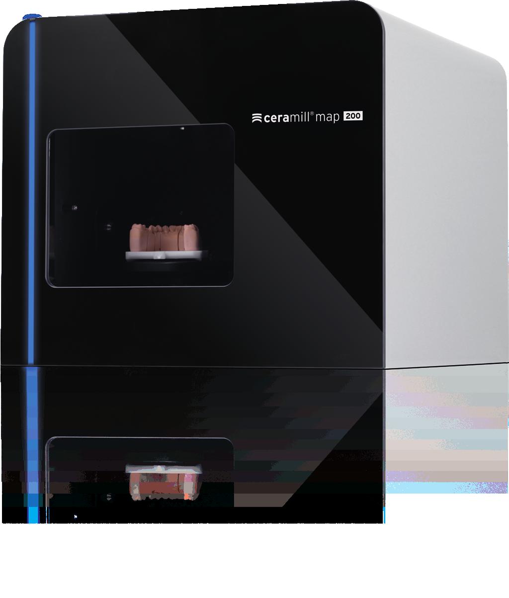 LO SCANNER ENTRY LEVEL: COMPATTO, PRECISO E VELOCE Ceramill Map 200+ è uno scanner a luce strutturata completamente automatico a 2 assi che, per la semplicità d uso unita all alta precisione, è