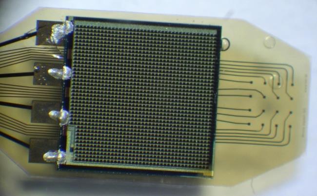 Tests performed with the light stimulation of the chip 7 pictures per second, 0,5 ms duration, 1500 pixels Continous