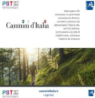 LA CRESCITA DEI CAMMINI IN ITALIA Il lavoro di Associazioni e