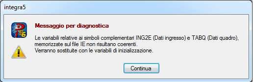 procedura. 4.2.3 Avviso relativo ai simboli complementari Le variabili impostate sui simboli complementari relativi agli schemi unifilari ING2E.dwg e TABQ.