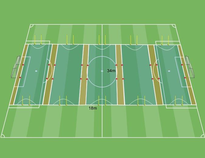 ORGANIZZAZIONE DEL CAMPO 5 vs 5 5 vs 5 5 vs 5 5 vs 5 5 vs 5 Il torneo è pensato per 50 giocatori.